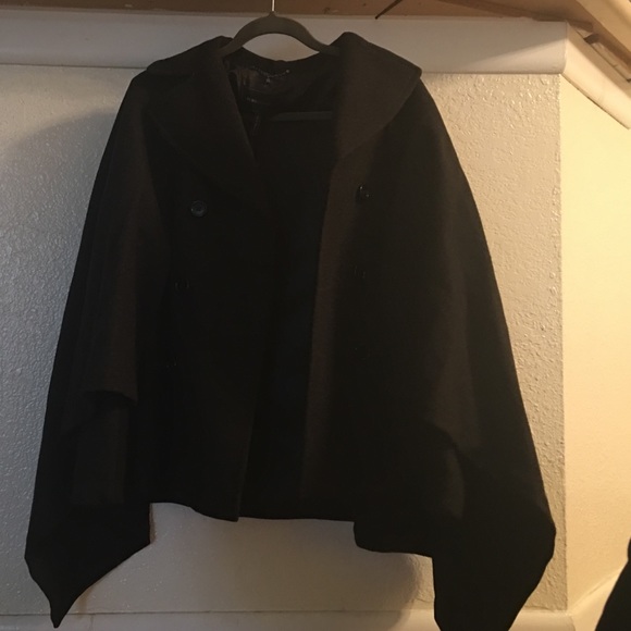 Double-Breasted Cape Coat - Picture 2 of 3