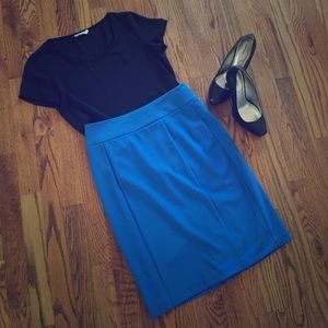 Royal blue skirt