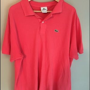 Lacoste coral polo