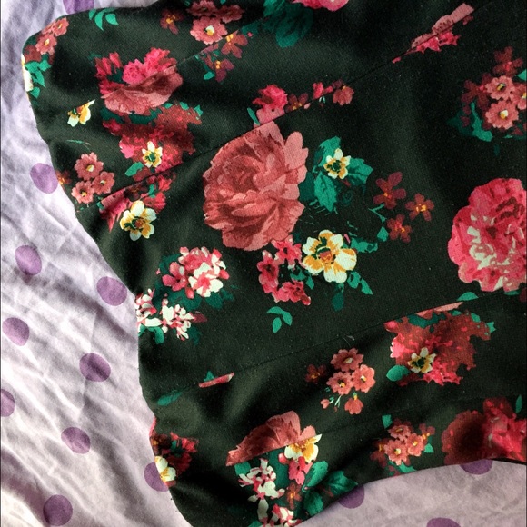🔸FINAL PRICE🔸Floral Strapless Skater Dress