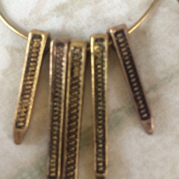 Circle Fringe Gold/Bronze Earrings! - Picture 2 of 2