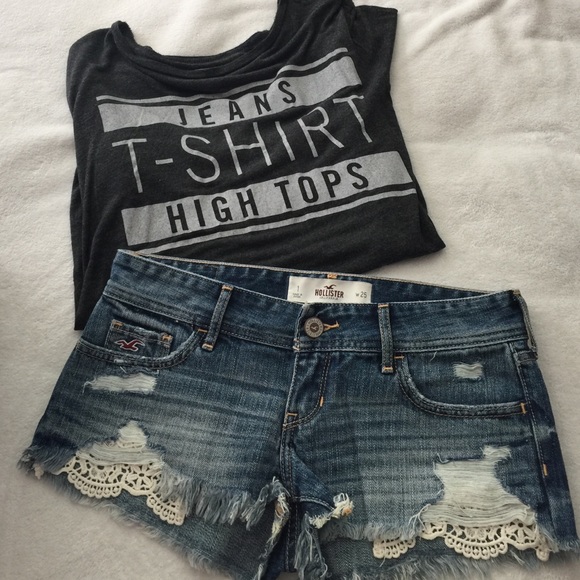 Hollister denim shorts