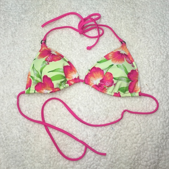 Hollister Floral Bikini Top