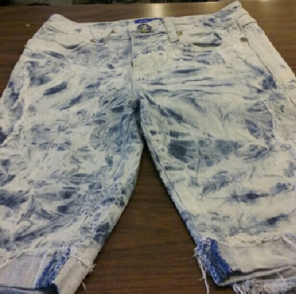 Baby phat distressed shorts