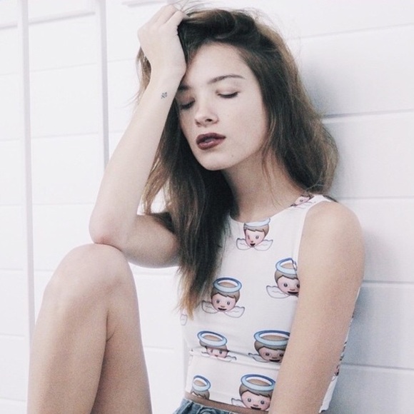 Omighty baby angel crop top!