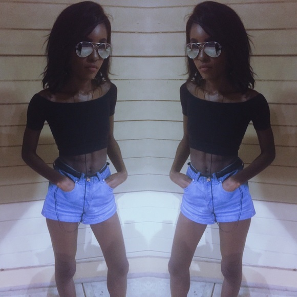 Forever 21 - High Waisted Shorts sz 25 - Picture 2 of 2