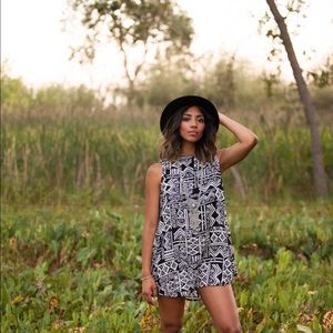 RESERVED Baby Doll Aztec Dress Handmade