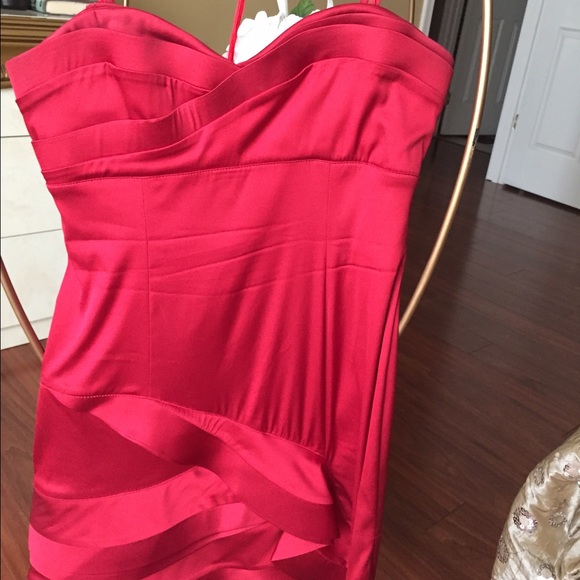 Red BSBG cocktail dress