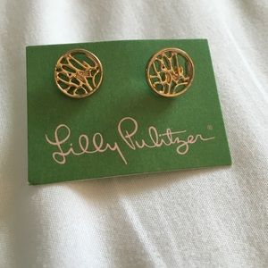 Lilly Pulitzer Logo Earrings
