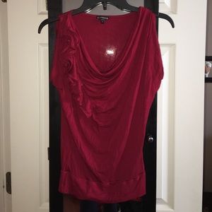 Red Express tank with ruffles!