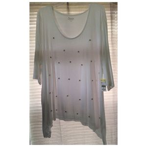 Embellished Hi-Lo Top