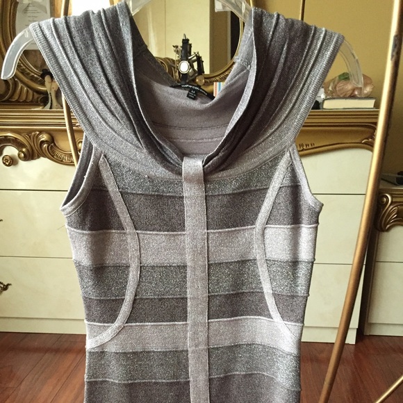 Bandage style dress with Metalic detail