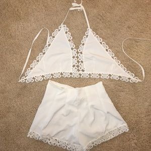 White Summer Two Peice