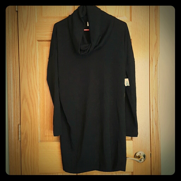 Black sweater dress