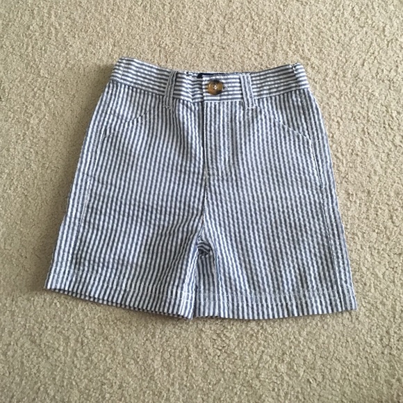 Andy & Evan seersucker baby shorts
