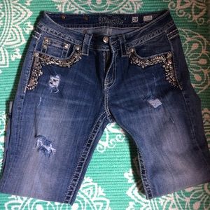 Miss me cuffed capris