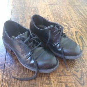 Black Boys Dress Shoes.  George size 12 (boys).
