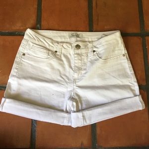 Seven7 White Jean Shorts