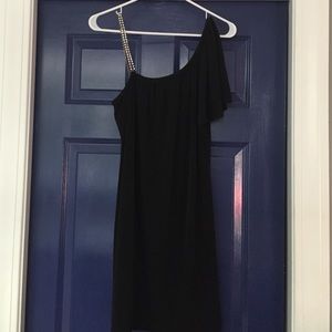 Off the shoulder diamond cocktail dress