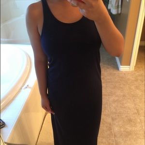 Navy blue maxi dress