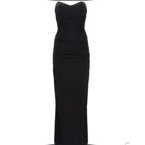 Badgley Mischka Collection Black Sweetheart Gown
