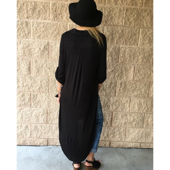 Black High Low Tunic - Picture 3 of 3