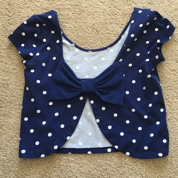 Polka dot crop top - Picture 2 of 3