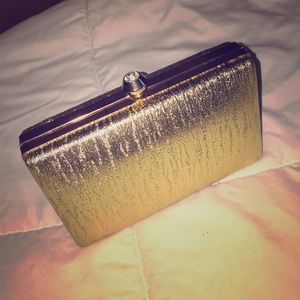 Golden Prom Diamond Clutch