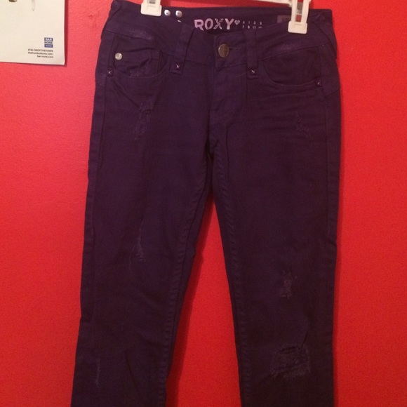 Purple Lightly Distressed Skinny Jeans *BRAND NEW*
