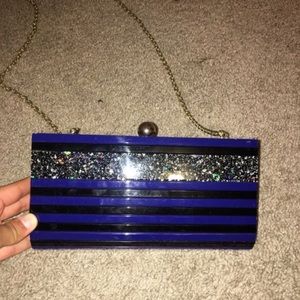 Kate Landry clutch with optional chain for sale!