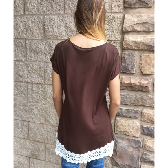 Chocolate Crotchet T-Shirt - Picture 3 of 3