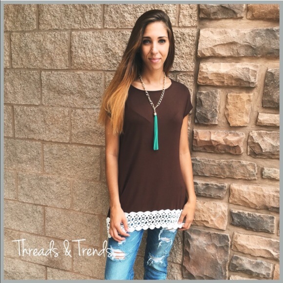 Chocolate Crotchet T-Shirt - Picture 2 of 3