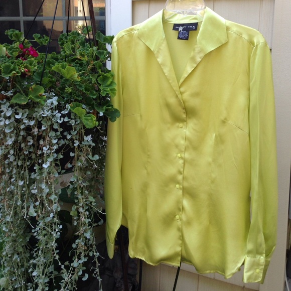 August Silk, 100% Silk Blouse Button Down