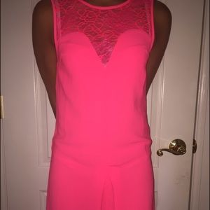 Pink Neon Shift Dress