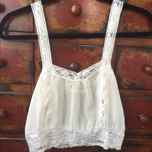 LF sheer lace crop top!