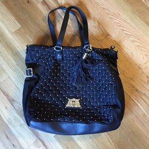Black juicy couture bag with gold details