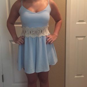 Powder Blue Romper