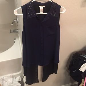 Esley Dark Blue Top