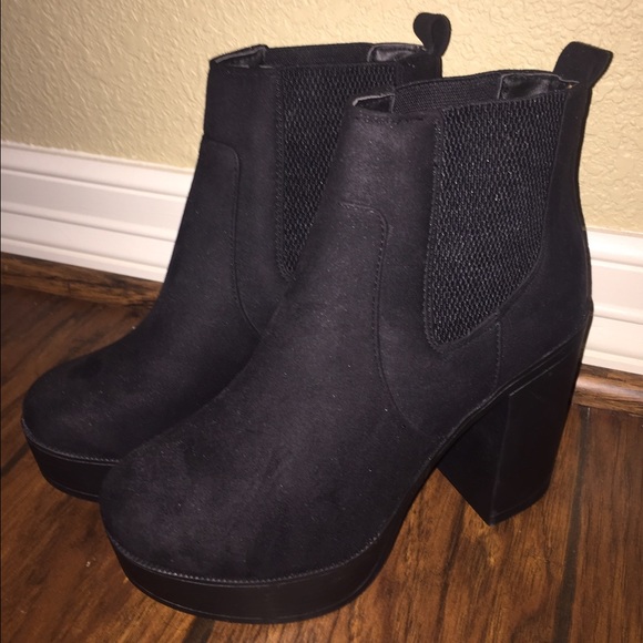 Black ankle boots
