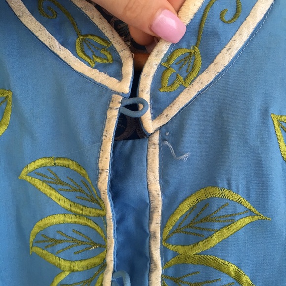 Vtg Woodstock embroidered festival kimono jacket - Picture 8 of 8