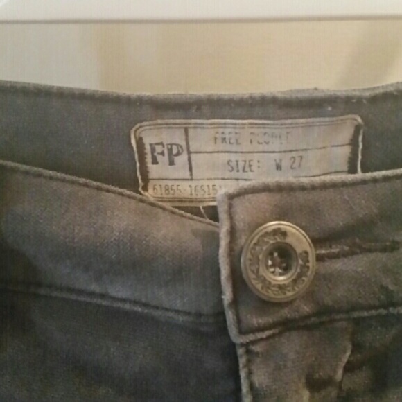Free People Grey Velvet Jeans sz27