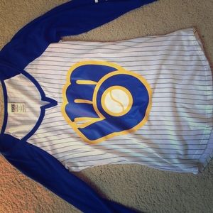 VS Pink Brewers baseball shirt