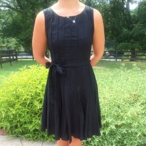 Calvin Klein black pleaded dress 10