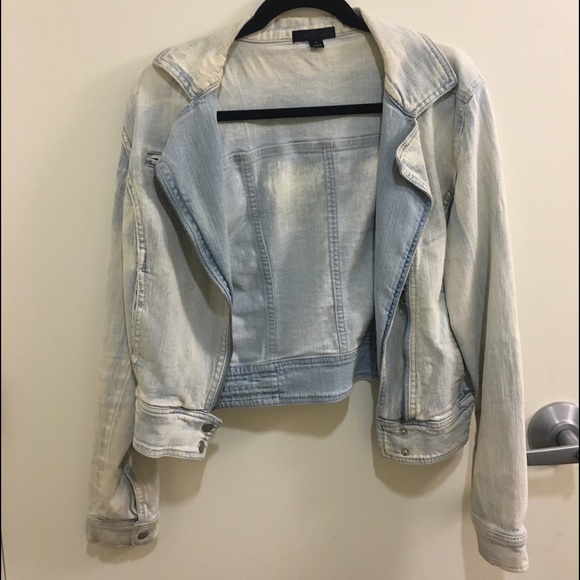 Motorcycle Style Jean Jacket