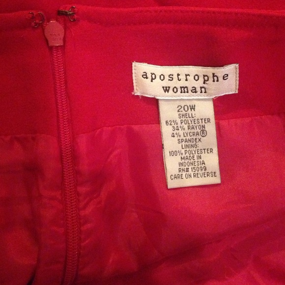 Red🖍🖍 plus size maxi skirt - Picture 3 of 3