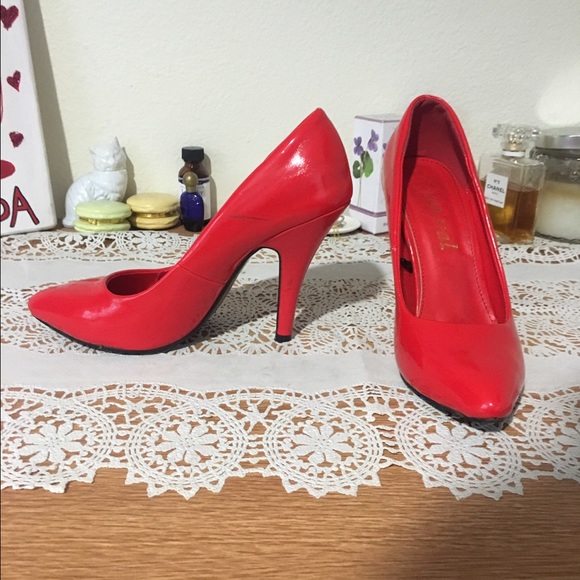 Shiny Red Heels
