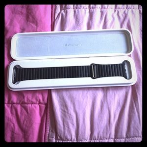Apple Watch Band Original Black Leather Loop 42in