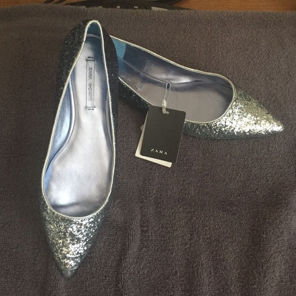 Zara glittery flats