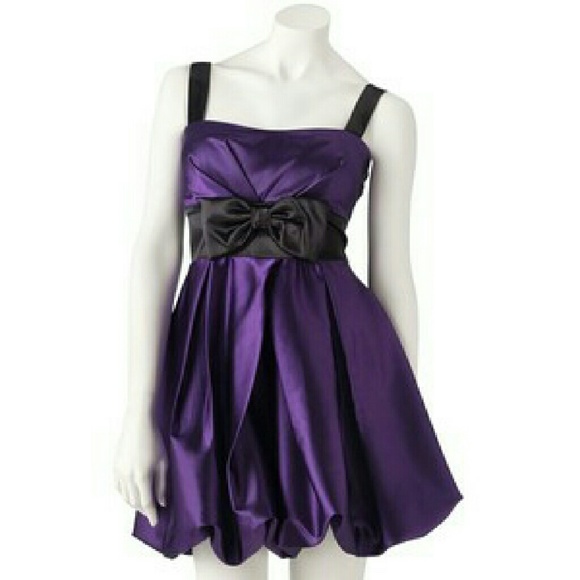 Dark purple cocktail dress - Picture 1 of 4