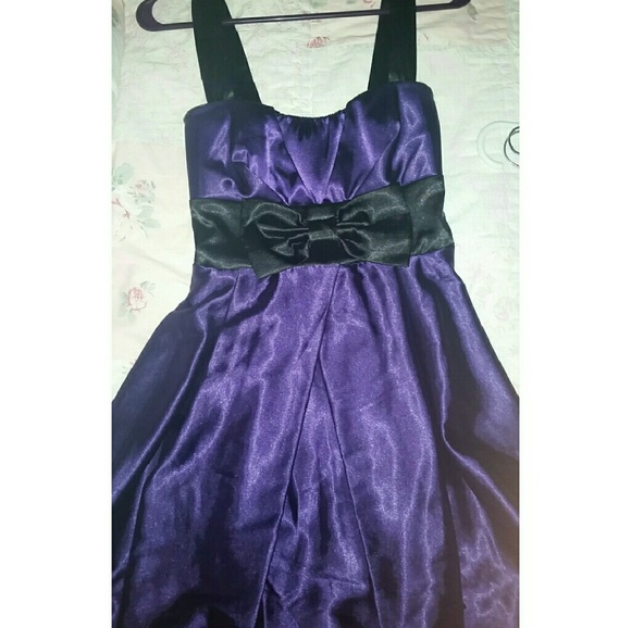 Dark purple cocktail dress - Picture 4 of 4